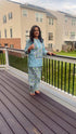 Blue Green Farshi Set